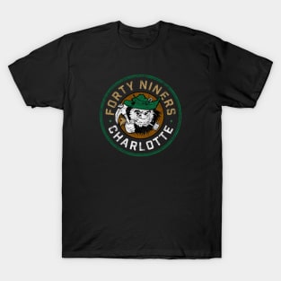 Charlotte Forty Niners Vintage Design T-Shirt